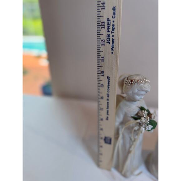 Set of 3 Vintage Ceramic Lighted Angel Figurines – 11.5” Christmas - Picture 5 of 5